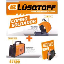 Combo Soldador Sensitiva + Soldadora + Careta Lusqtoff