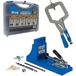 Combo Sistema Kreg Jig K4 + Prensa Kreg KHC3-INT + Maletn con 675 Tornillos Kreg SK03-INT